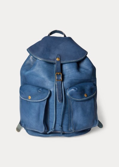 Men's Ralph Lauren Leather Rucksack | 961024DPQ